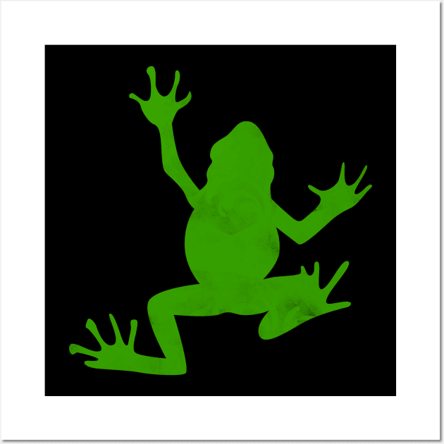 Green Frog Wall Art by Imutobi